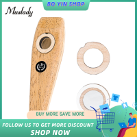 Muslady Wooden Kazoo Woodwind Instrument Extremely Easy to Learn and Play Musical Instrument Music Party Favor Gift for Kids Adults All Ages