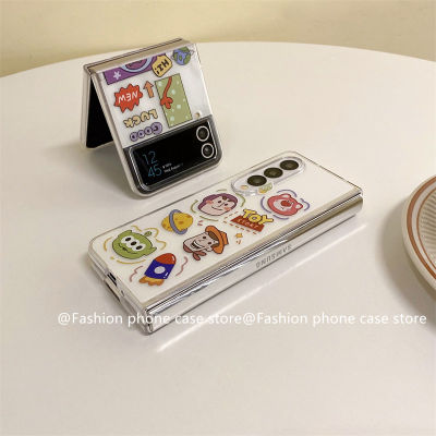 Phone Case เคส Samsung Galaxy Z Flip4 Fold4 Flip3 Fold3 5G การ์ตูนน่ารัก5G ปลอกซิลิโคนนิ่ม2023