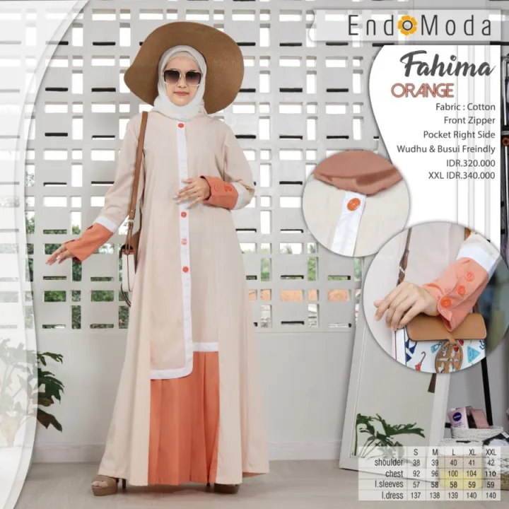 Terbaru Gamis Endomoda Fahima / Pakaian Gamis New Endomoda EN Fahima