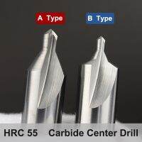 ดอกสว่านศูนย์คาร์ไบด์ YZH HRC55 ดอกสว่านจุดคงที่สองหัว Countersink Chamfer Bit A / B Type Dia 0.5 1 1.5 2 2.5 3 3.15 4 5 6