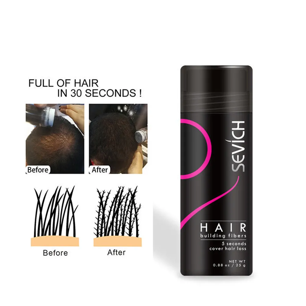 Erya Sevich Hair Building Fiber Hair Fibers Keratin Thickening Building  Thick Hair Fiber Hair Growth Powder 25g Canned | Lazada Singapore