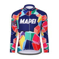 เสื้อผ้าขี่จักรยานฤดูร้อน MAPEI แขนยาวป้องกันแสงแดดถนนขี่จักรยาน 2023 แฟชั่นจักรยานเสือภูเขาขี่เสื้อผ้าบุรุษแห้งเร็วขี่จักรยาน