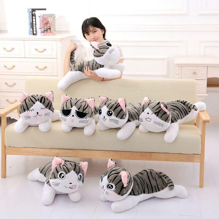 7รูปแบบอะนิเมะแมวไคplush-softตุ๊กตาสัตว์ตุ๊กตาตกแต่งบ้านของขวัญวันเกิดสำหรับเด็ก