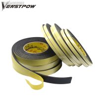 ❈☬♣ 5mx10mmx2mm/3mm Single Sided Adhesive Waterproof Weather Stripping Foam Sponge Rubber Strip Tape 10M x1mm Window Door Seal Strip