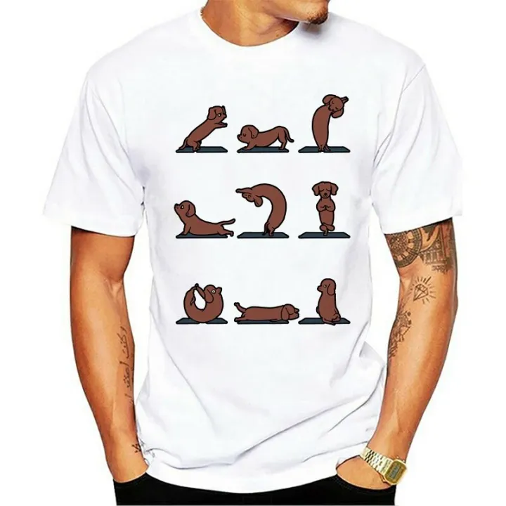 Dachshund Workout Tee Men T Shirt Black Top Cotton T-shirt Funny Tshirt  Simple Cartoon Dog Print Adult Clothes Drop Shipping | Lazada PH