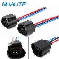 ‘；【。 NHAUTP 2Pcs 9008 H13 Female Socket Car Headlight Bulb Plug Wire Harness Connector Adapters Auto Light Accessories