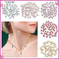 XUESHE 50PCS 6mm สีลูกกวาด สร้อยคอแฮนด์เมด อุปกรณ์ DIY จี้รูปดาวห้าแฉก เคลือบดาว Charms มินิสตาร์ การทำเครื่องประดับ