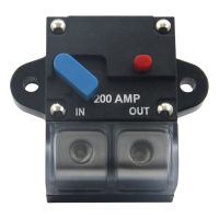 12-24 Volt DC 200A Circuit Breaker Trolling Motor Auto Car Marine Stereo o Inline Fuse Holders Inverter