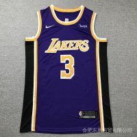 High Quality NBA Jersey Los Angeles Lakers No. 3 Davis Sports Vest Retro Round Neck Purple Ajcz