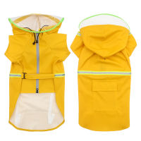 Pet Dog Raincoat Reflective Waterproof Clothes For Medium Large Dogs Golden Retriever Labrador Hooded Impermeable Rain Coat