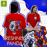 เสื้อเลือกตั้ง เสื้อยืดลายยอดฮิต Panda - OverSize  เนื้อคอตตอน USA️พร้อมส่ง️ใส่คู่ใส่เดียวก็เท่ S-5XL