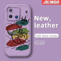 เคส JIUMOO สำหรับ Xiaomi Redmi 12C POCO C55 POCO เคส M5s แฟชั่นขนสัตว์ลายแมวบางนุ่มหนังดีไซน์ใหม่ซิลิกาเคสโทรศัพท์เจลฝาปิดเลนส์เต็มรูปแบบกล้องกันกระแทกเคสกันกระแทก