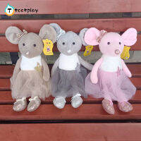 Tootplay 16.5 "นักบัลเล่ต์ตุ๊กตานุ่มยัดไส้ตุ๊กตาหนูสัตว์ Plushies ตุ๊กตาหนูบัลเล่ต์น่ารักของเล่นสำหรับการตกแต่งบ้านของขวัญวันเกิดสำหรับเด็ก