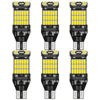 6ชิ้น T15 W16W 921 912 T16 T10 902หลอดไฟ LED 45SMD 4014ไฟ Led Super Bright แทนที่สำหรับรถย้อนกลับแสงสีขาว