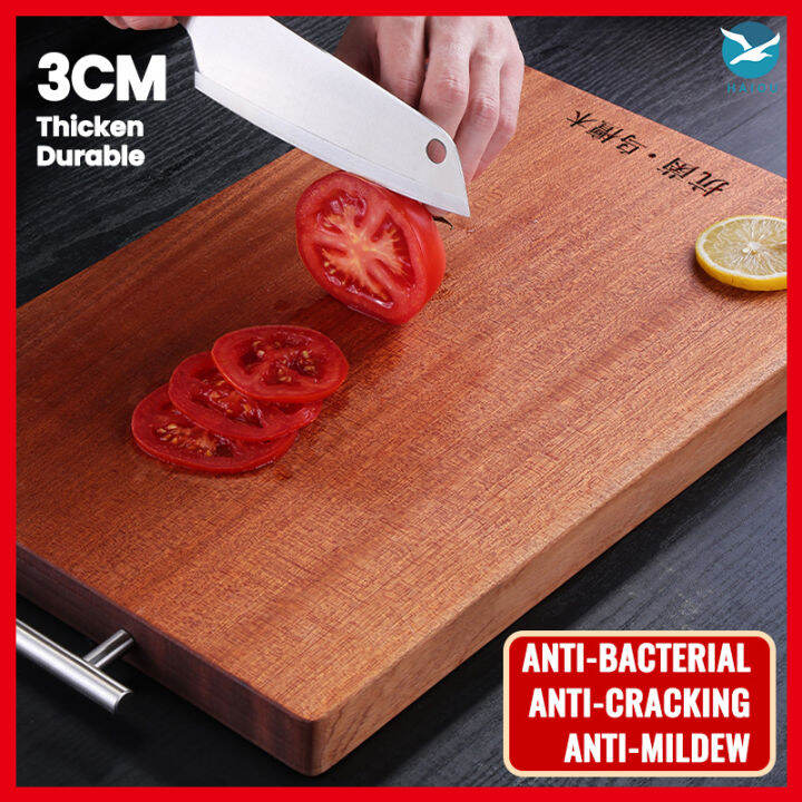 Antibacterial doublesided cutting of the solid wood cutting board木菜板切菜板 Lazada