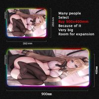 Ass Mat Pc Gamer Anime Gaming Carpet Play Mats Mouse Pad Sexy Video Sex Mouse Pad Breast with Chest Slipmat Led RGB Backlit Mat