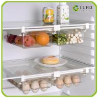 CUFEI รักษาความสดใหม่ ตัวจัดระเบียบตู้เย็น Under-shelf เอบีเอสเอบีเอส อุปกรณ์จัดระเบียบห้องครัว มีประโยชน์และดี โปร่งใสโปร่งใส ชั้นเก็บของในตู้เย็น ผลไม้สำหรับผลไม้