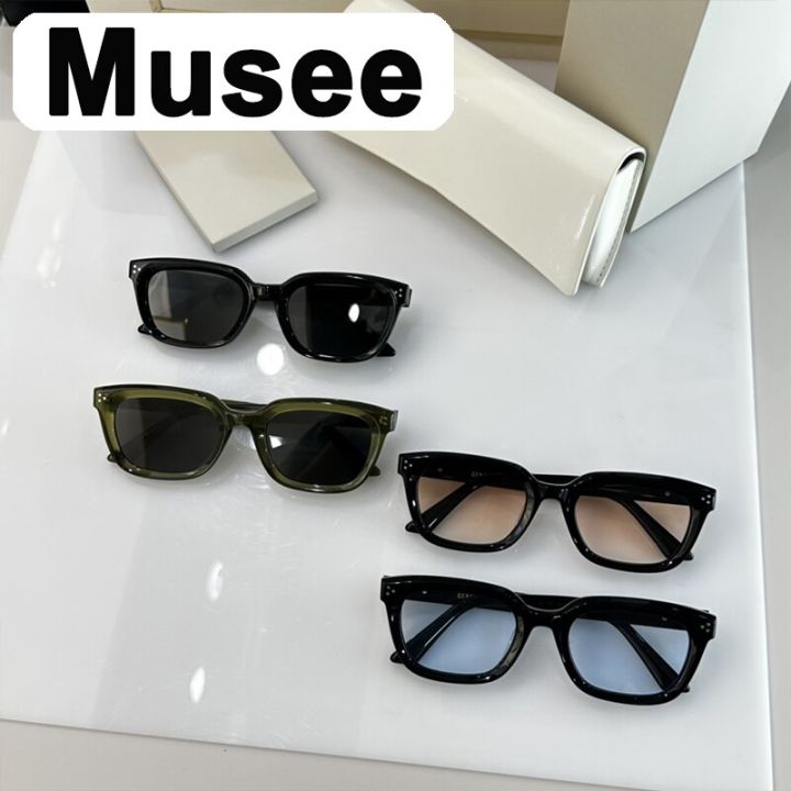 Musee แว่นกันแดด YUUMI สำหรับผู้หญิง,แว่นตาวินเทจหรูหราแบรนด์ดีไซเนอร์สินค้าฤดูร้อน Uv400อินเทรนด์มอนส์เกาหลี