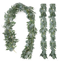 【cw】2m Artificial Eucalyptus Vines Fake Plants Ivy for Wedding Silk Eucalyptus Hanging Garland Rattan Home Garden Decoration !