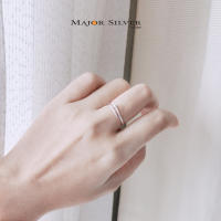 Nail ring : Silver 925  / แหวนตะปู เรียบๆ แฟชั่น สไตล์มินิมอล แหวนเงินแท้ 100 Major Silver