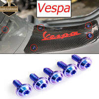 ไร้ที่ติ-Ti Gr5 Titanium Vespa สมิทเตอร์ครอบแบตเตอรี่150 Bolt M4 M5มีสินค้า