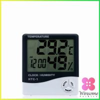 Winsome แบบดิจิตอล  LCD แบบดิจิตอล เครื่องวัดอุณหภูมิและความชื้น Digital Temperature Meter