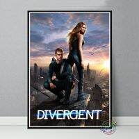 ภาพยนตร์ Divergent โปสเตอร์งานศิลปะพิมพ์ผนังผ้าใบวาดภาพภาพห้องนอนของตกแต่งบ้านทันสมัยของขวัญ69F 0726