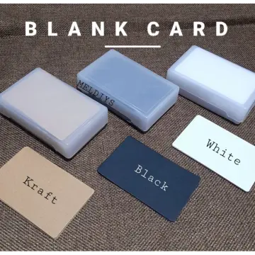 90pcs Blank Playing Cards White Blank Index Flash Cards DIY Game