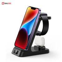 ZZOOI Wireless Charger 3 in 1 For IPhone 14 Pro Max 13 12 11 QI Fast Charging Station For Apple Watch 8 Ultra Serie 7 6 5 Dock Stand