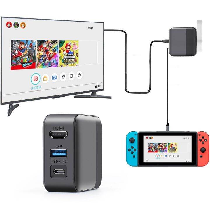 2-in-1-nintendo-switch-adapter-ใช้ชาร์จ-ต่อกับ-tv-โดยไม่ต้องใช้-dock-ได้-สายชาร์จ-nintendo-switch-ที่ชาร์จ-switch-ที่ชาร์จสวิต-switch-dock