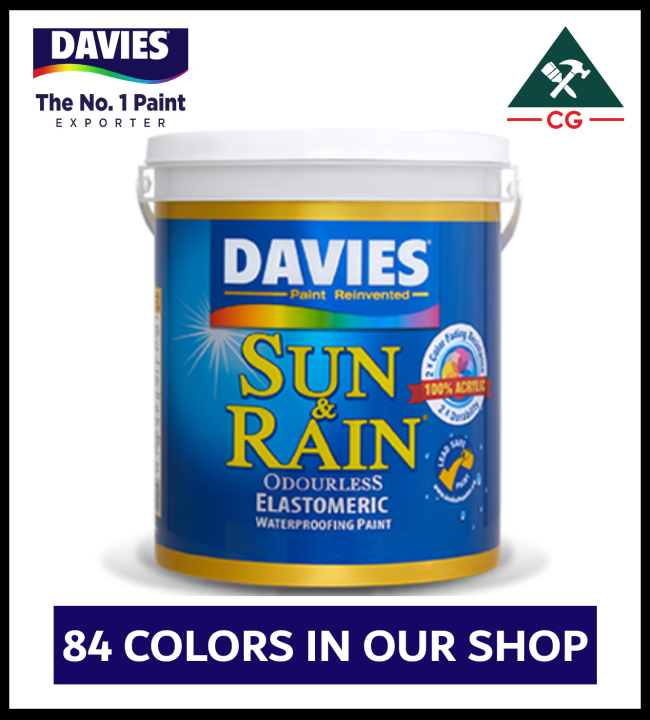 Davies 4 LITERS Sun and Rain Elastomeric Waterproofing Indoor/Outdoor ...