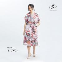 ชุดเดรส GSP Parisian Sunet Dress เดรสปกคอวีแบบสวมหัว Free Size (PYB2RE)