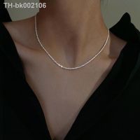 ❦ Sparkling Necklace Trendy Chain Choker for Women Fashion Brilliant Crystal Silver Plated Necklaces Accessories Jewelry Gift 2022