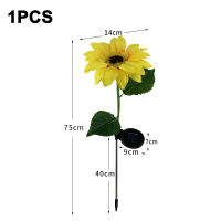 8PCS Solar LED Sunflower Light Garden Decoration Waterproof Flowers Lamp For Pathway Lawn Yard Landscape