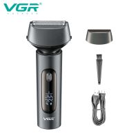 【DT】 hot  VGR Electric Shaver Beard Trimmer Shaving Machine Trimmer for Men Razor Professional Electric Rechargeable IPX7 Washable V-381