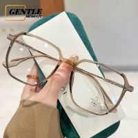 (GENTLE MOSCOT) ใหม่เบาป้องกันแสงสีฟ้าแว่นตาเกาหลีวินเทจแฟชั่นล้าง TR90แว่นตาสำหรับผู้หญิง