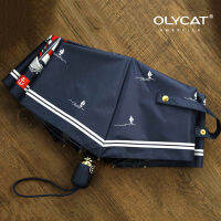 Olycat ร่ม UV พับได้อัตโนมัติสำหรับผู้หญิง,ร่มกันแดดแฟชั่น82915