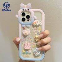 เคส + ตุ๊กตาทำมือสำหรับ OPPO A17 A78 A3s A15 A5 A9 A12 A15s A5s A57 A53 Reno 7Z 5 6 A92 A52 A12s A31 A54 A74 A96 A16 A16k A55 A95 A93 A33 A32สัตว์ประหลาดน้อยเครื่องประดับแฟชั่นน่ารักการ์ตูนใสปกป้องกันซิลิโคน