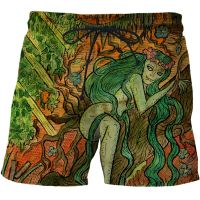 2023 Summer Men Board Shorts 3D Tarot art pattern Fashion Mens Bermuda Beach Shorts Casual mens swimwear Trousers Plus Size