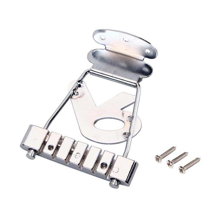 trapeze-tailpiece-r-6-gitar-senar-ของแท้สำหรับ-archtop-ชิ้นส่วนสะพานกีตาร์เบสแจ๊ส