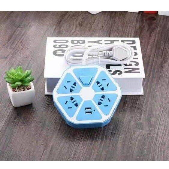 Heavyduty hex extension cord with 2 or 4 USB hex extension smart multi