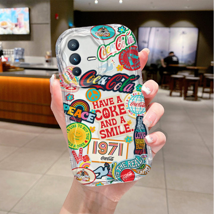 เคสโทรศัพท์-vivo-v23-5g-เคส-phone-case-เคสลายการ์ตูนกราฟฟิตีสีสันสดใส-vivov23-5g-ใสป้องกันการตกทั้งหมดป้องกันเลนส์กรอบด้านหลังซิลิโคนนิ่ม2023