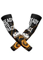 ♞☑ motorcycle ice silk sleeve tattoo sunscreen arm set of male flower driving summer outdoor guard