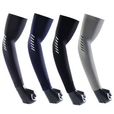 1 Pair Sunscreen Sleeves Mens Cycling Sports Elastic Arm Guards Quick-drying Sweat-absorbent Cooling Sleeves Cover Sleeves