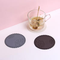 Heat-resistant Coaster Rose Dentelle Silica Gel Process Silicone Coaster Rose Pad Waterproof Coaster