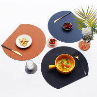 2pcs PU Table Placemats &amp; Cup Coasters Waterproof Table Setting Restaurant Cafe Ho Bistro Catering Bar Dining Decoration P43