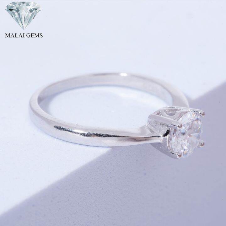 malai-gems-แหวนเพชร-เงินแท้-925-เคลือบทองคำขาว-ประดับเพชรสวิส-cz-รุ่น-151-r03143-แถมกล่อง-แหวนเงินแท้-แหวนเงิน-แหวน