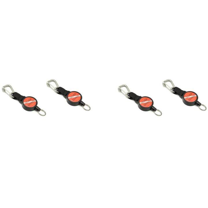 4 Pcs Scuba Diving Lanyard Stainless Steel Retractor Cameras Dive