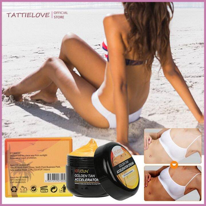 Tattielove Shine Brown tanning cream TANNING ACCELERATOR cream