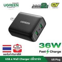 UGREEN รุ่น 70151 ปลั๊กชาร์จ หัวชาร์จCharge 36WWall Charger3.0 USB Fast ChargingCompatible โปรโมชั่นเปิดตัว ระยะเวลา 1 สัปดาห์▥